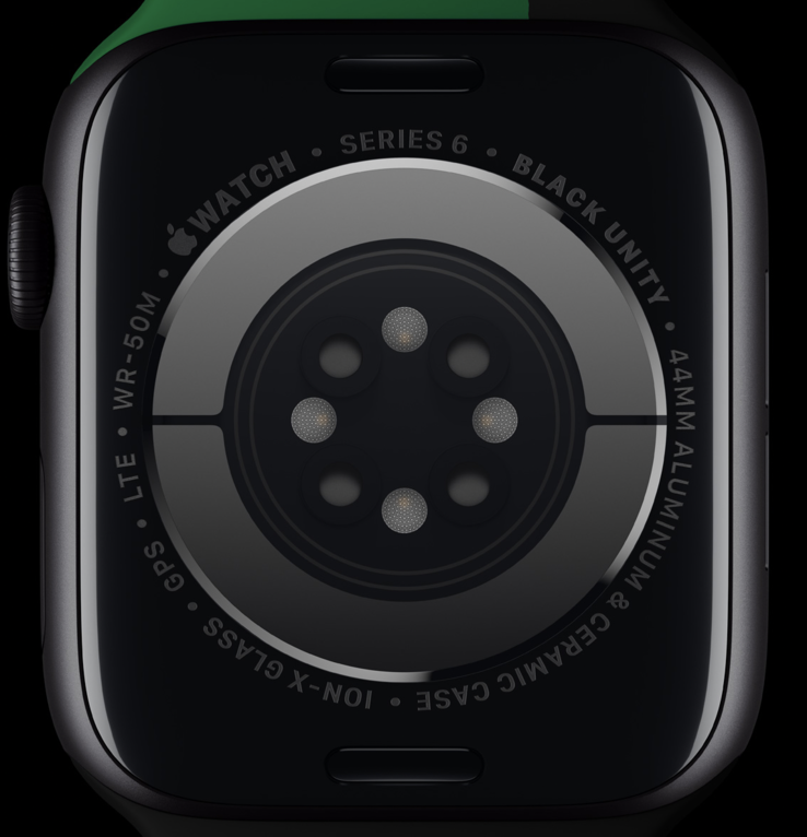 The limited edition Watch features "Black Unity" laser engraved on the back of the case. (Image: Apple)