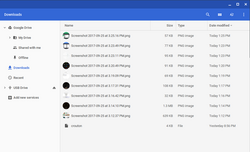 The file system of ChromeOS has Drive access baked in.