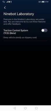 Traction control in beta phase