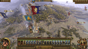 An image showing the world map in Total War: Warhammer.