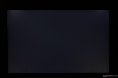 Slight uneven backlight bleeding along the top corners