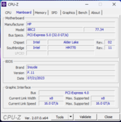 CPU-Z motherboard
