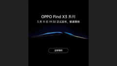 The &quot;Find X3 launch&quot; leak. (Source: Weibo)