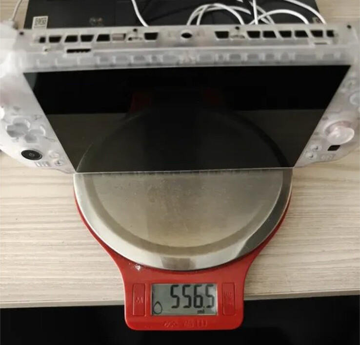 A GPD Win 5 prototype in a translucent white finish. (Image source: GPD via Cary Golomb)