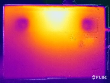 Stress test surface temperatures (bottom)