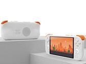 Mangmi AIR X handheld in white and orange with display and rear speaker. (Image source: Mangmi)