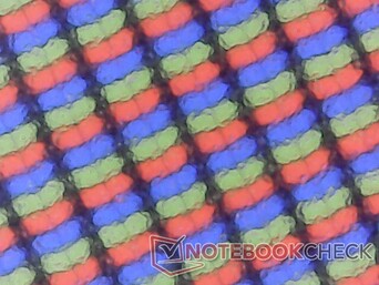 Matte subpixel array with a bit of graininess