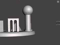 Measurement of the 6 mm facet of the Scanbench in MeshMixer