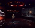 AMD showed off one of its upcoming graphics cards at the Ryzen 7000 series launch event (image via AMD)