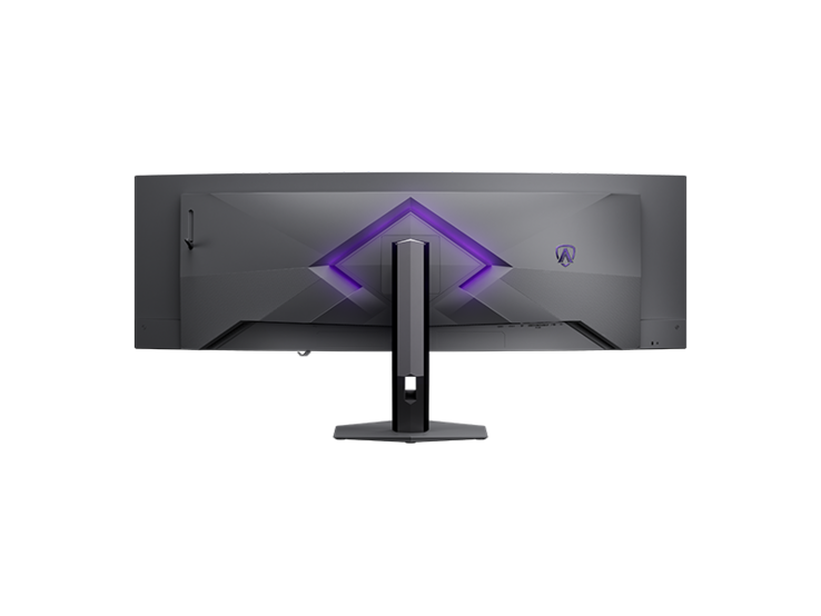 AOC Agon Pro AGP497UCZD gaming monitor rear view