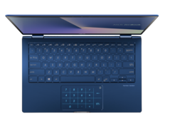 The Asus ZenBook Flip 13 features a virtual numpad on the touchpad. (Source: Asus)