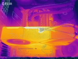 The Nvidia GeForce RTX 3090 FE in the stress test