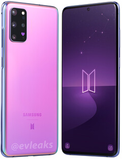 The BTS Edition of the Samsung Galaxy S20+ is coming to Europe. (Image source: Evan Blass)