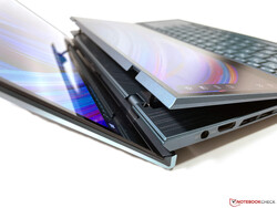 The hinge mechanism for the secondary display is very solid.