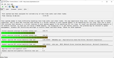 High DPC latencies up to 1.843 µs don't allow realtime video/audio processing.