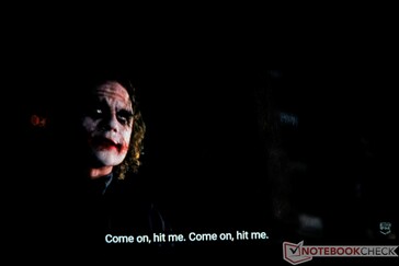 ...but the picture can be soft with lackluster contrast. (Images from The Dark Knight by Warner Bros.)