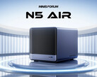 The starting price of the N5 Air is $499. Pictured: a promo picture of the NAS showing the front and one of the sides. (Image source: Minisforum)