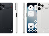 The Nothing Phone (3a) Lite in white and black colorways (Image source: Nothing)