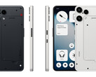 The Nothing Phone (3a) Lite in white and black colorways (Image source: Nothing)