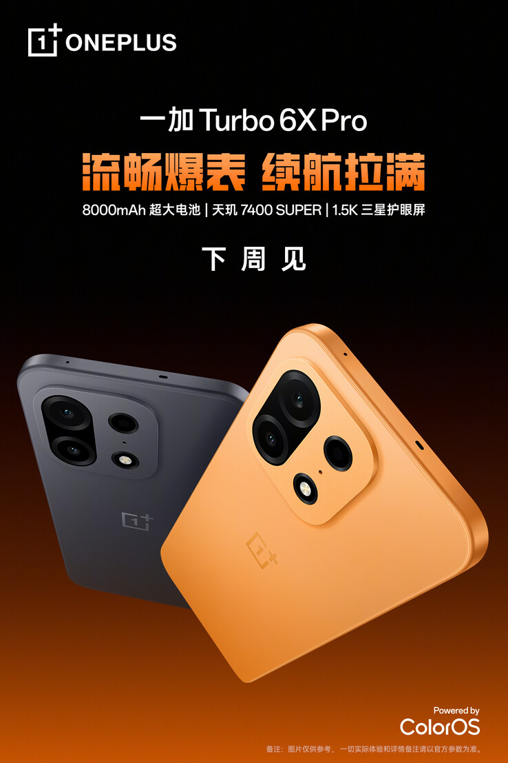 Promo image of the Turbo 6X Pro.