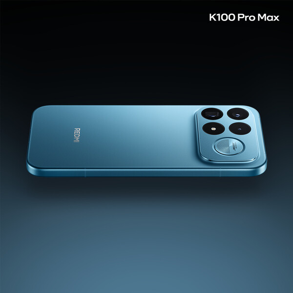 The Xiaomi K100 Pro Max in Wind Chaser Blue.