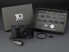 The Ricoh GR IV 30th Anniversary Edition Kit comes with commemorative accessories and pins.