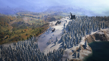 An image showing a snowy landscape in Wartales.