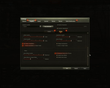 World of Tanks 1.0 new graphics settings