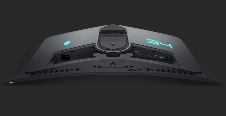 The Alienware AW3423DWF QD-OLED gaming monitor features an acceptable I/O setup.