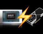 The AMD "Strix Halo" Radeon 8060S iGPU trades blows with the RTX 4060 Ti Laptop. (Image source: @all_the_watts)
