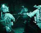 Battlefield 6 in-engine footage showing a night time mission with night vision goggles. (Image source: Steam)