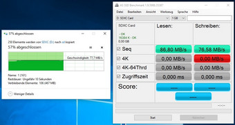 card reader performance