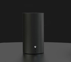 A mock-up of the Xbox Series X 'Brooklin' refresh'. (Image source: FTC - edited)