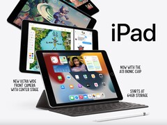 Apple&#039;s 10.2-inch iPad will still have 3GB of RAM, while the iPad mini 6 receives an upgrade to 4GB of memory (Image: Apple)