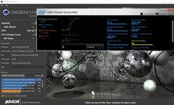 Clock speeds during Cinebench