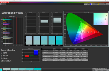 Saturation ("Automatic" color scheme, sRGB target color space)