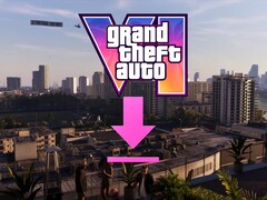 Banner for GTA 6 file size with download icon shown