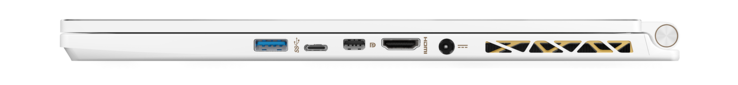 Right: USB 3.1, Thunderbolt 3, Mini-DisplayPort, HDMI, power