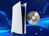 PS5 console shown with physical game disc