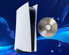PS5 console shown with physical game disc