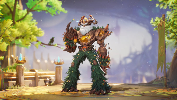 ...and the Christmas tree-themed Groot skin. (Image source: Marvel Rivals)