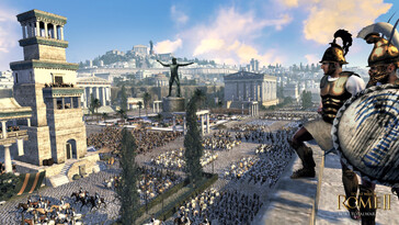 An image showing a city in Total War: Rome II - Emperor Edition.