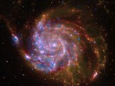 An image showing a spiral galaxy.