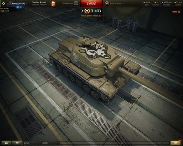 World of Tanks 1.3 new decals on T110E4