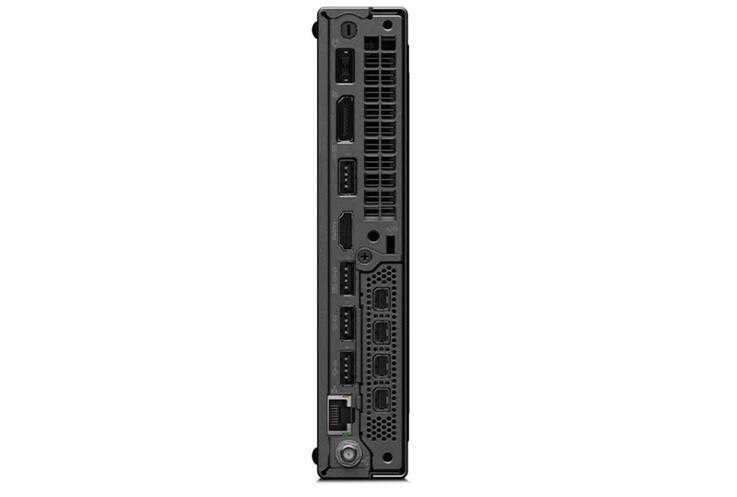 The ThinkStation P3 Tiny mini PC sports a healthy array of ports, which can be expanded if necessary.