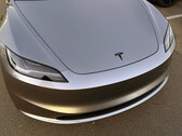 The 2026 Model 3 with front bumper camera and turn signal stalk. (Image source: Sawyer Merritt/X)