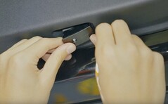 Model Y projection lights installation (Image source: Tesla)