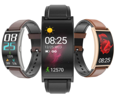 Curved-display smartwatch: Makibes T20 is cheap and now up for pre-order (Image source: Geekbuying &amp; Makibes)