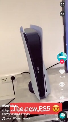 Likely AR PS5. (Image source: TikTok via NeoGAF)