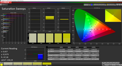 CalMAN Saturation Sweeps calibrated (target color space AdobeRGB)